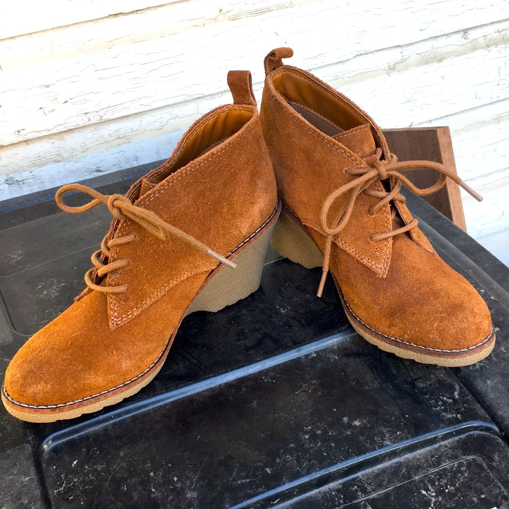 New Sonoma wedge booties